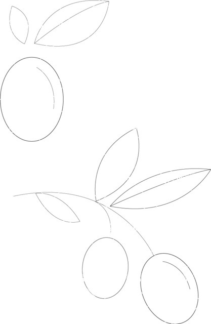 Italy Themed Graphic Collection - Olive Icon Vector